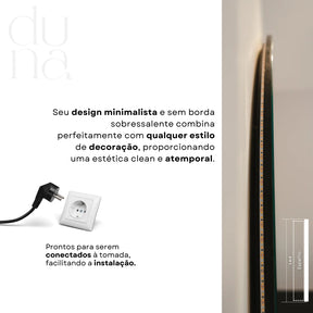 Espelho LED Indireto Orgânico Akira Illuminate